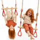 2in1 Schaukel-Set: Trapez + Turnringe