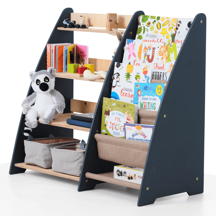 2in1 Montessori - Regal für Kleinkinder – Bücher & Spielzeug - Goodevas Schweiz