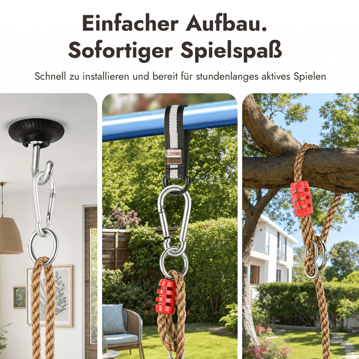 2in1 Schaukel-Set: Trapez + Turnringe - Goodevas Schweiz