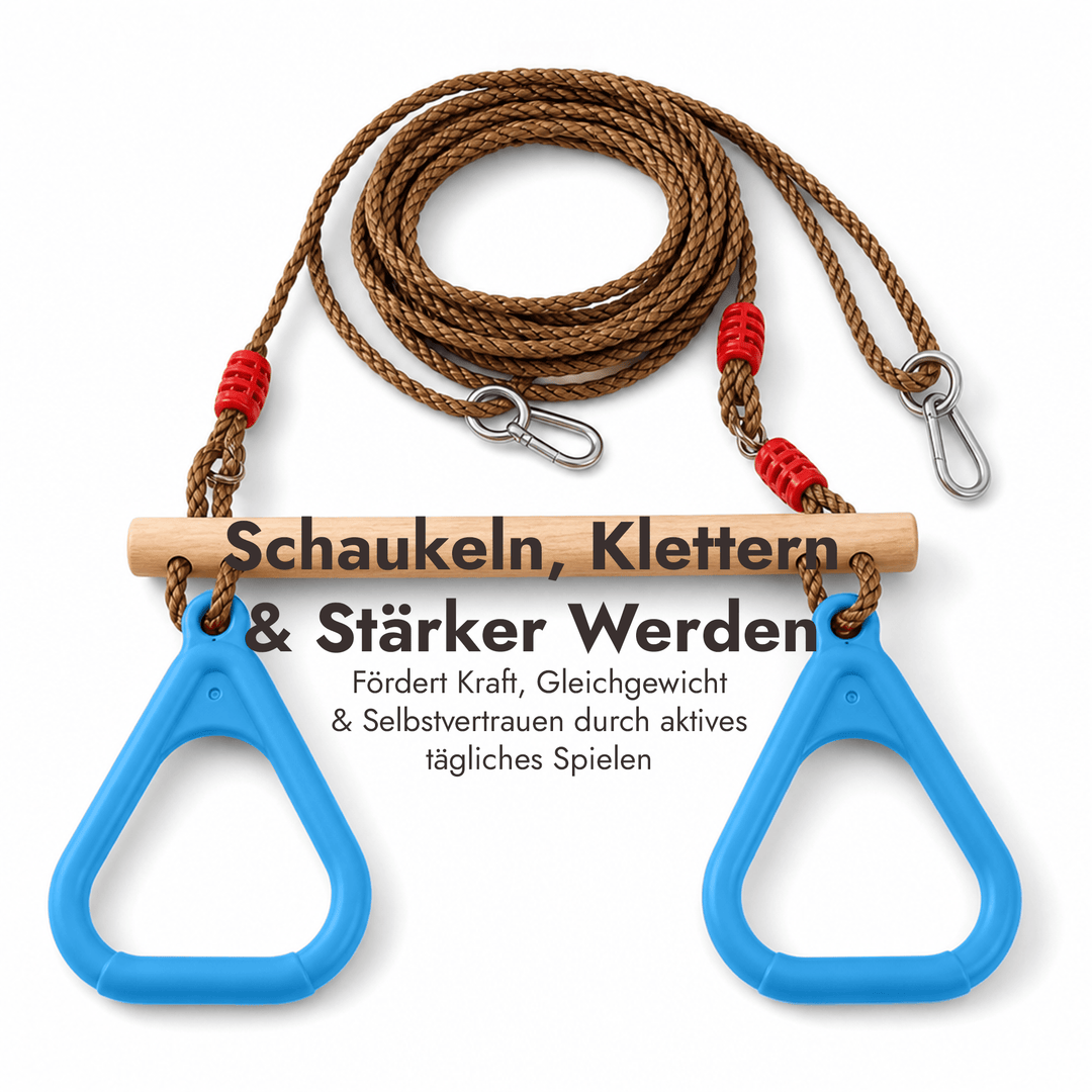 2in1 Schaukel-Set: Trapez + Turnringe - Goodevas Schweiz
