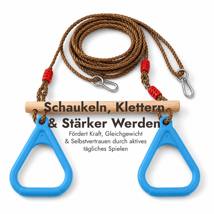 2in1 Schaukel-Set: Trapez + Turnringe - Goodevas Schweiz