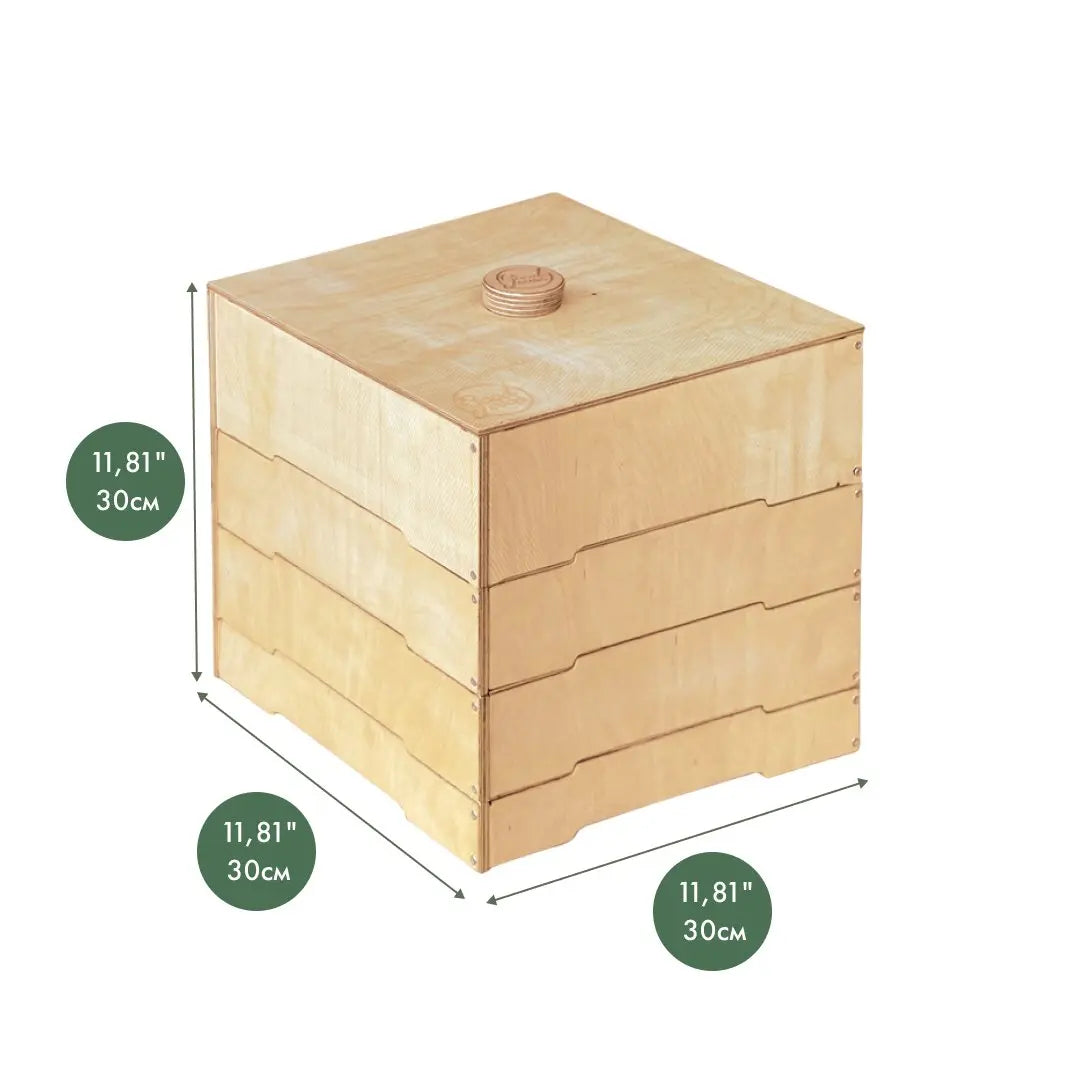 Aufbewahrungs und Sortierbox aus Holz für LEGO