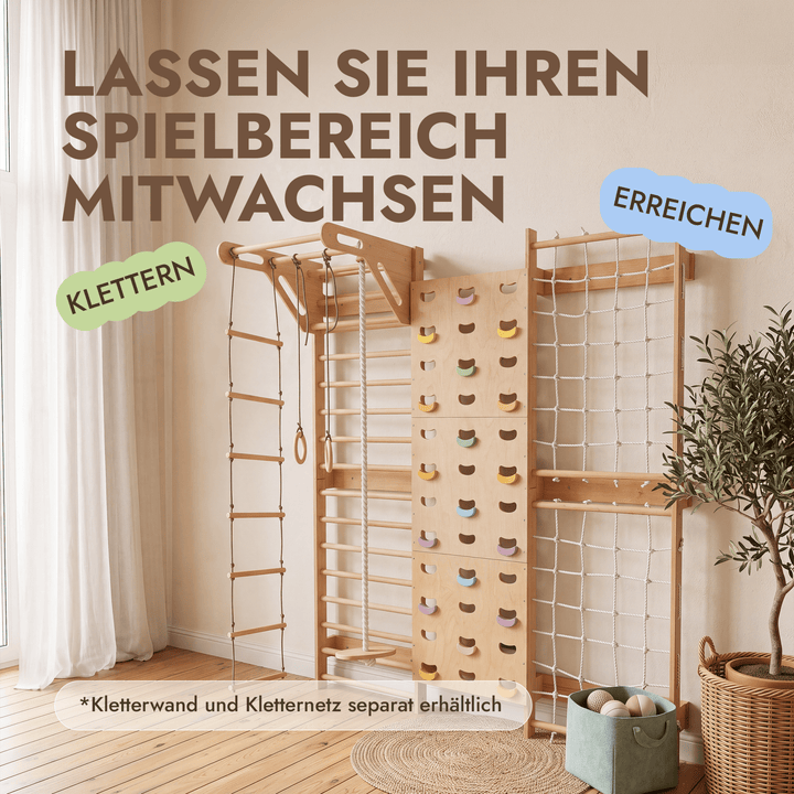 5-in-1 Kletterwand fürs Kinderzimmer & 3in1 Kinderschaukel-Set - Goodevas Schweiz