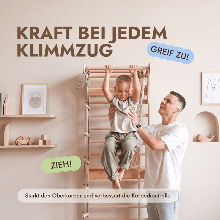 5-in-1 Sprossenwand fürs Kinderzimmer & (3in1) Kinderschaukel-Set - Goodevas Schweiz
