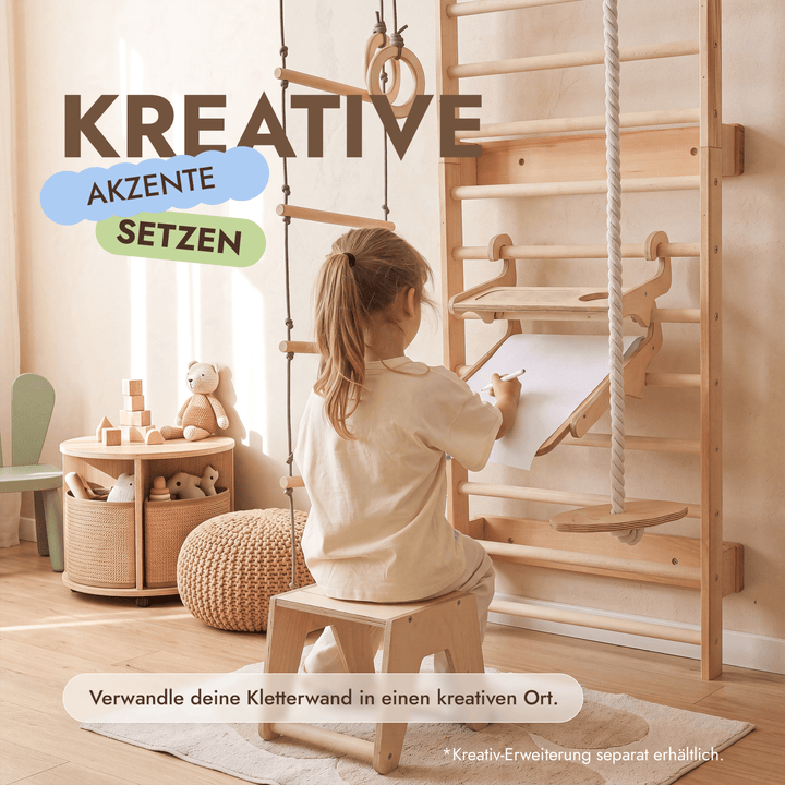 5-in-1 Sprossenwand fürs Kinderzimmer & (3in1) Kinderschaukel-Set - Goodevas Schweiz