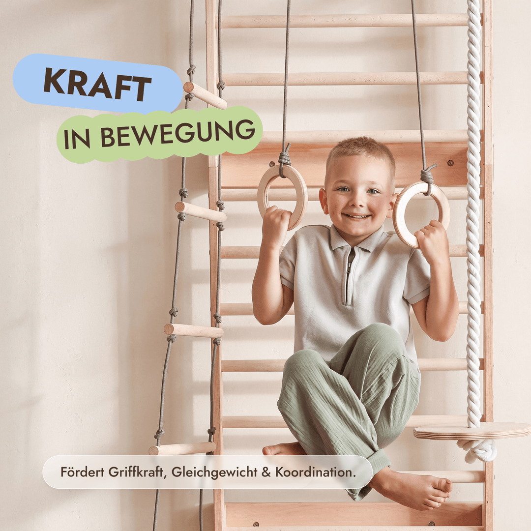 5-in-1 Sprossenwand fürs Kinderzimmer & (3in1) Kinderschaukel-Set - Goodevas Schweiz