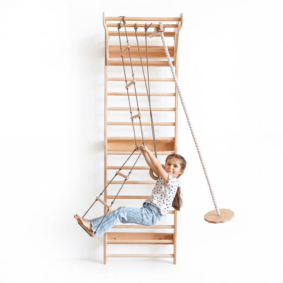 5-in-1 Sprossenwand fürs Kinderzimmer & (3in1) Kinderschaukel-Set - Goodevas Schweiz