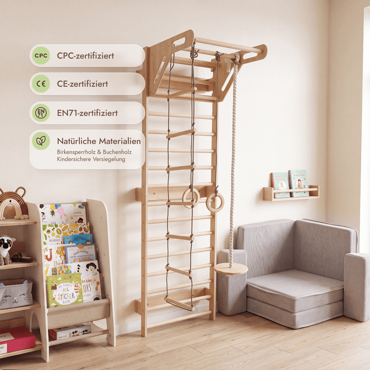 5-in-1 Sprossenwand fürs Kinderzimmer & (3in1) Kinderschaukel-Set - Goodevas Schweiz