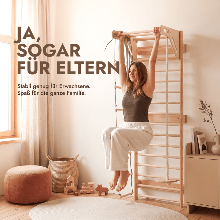 5-in-1 Sprossenwand fürs Kinderzimmer & (3in1) Kinderschaukel-Set - Goodevas Schweiz