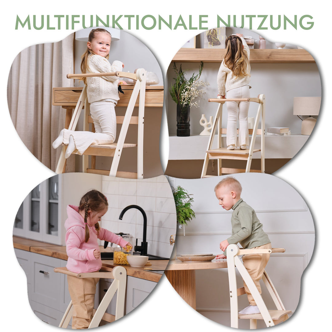 Holz Lernleiter Montessori: Hocker für Kinder