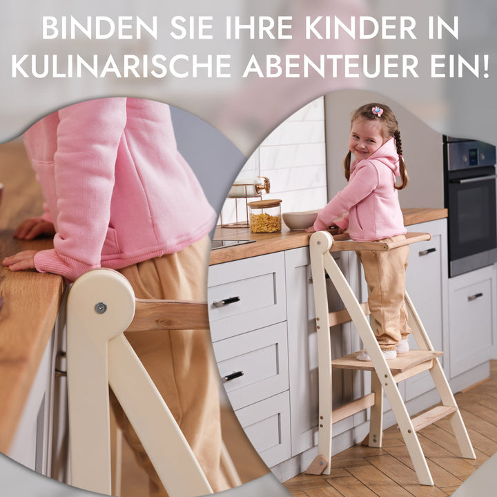 Holz Lernleiter Montessori: Hocker für Kinder