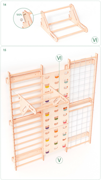 7-in-1 Indoor-Klettergerüst