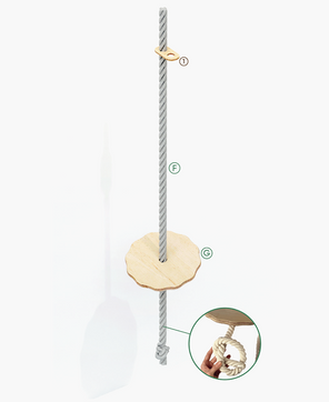 Ensemble de trois balançoires