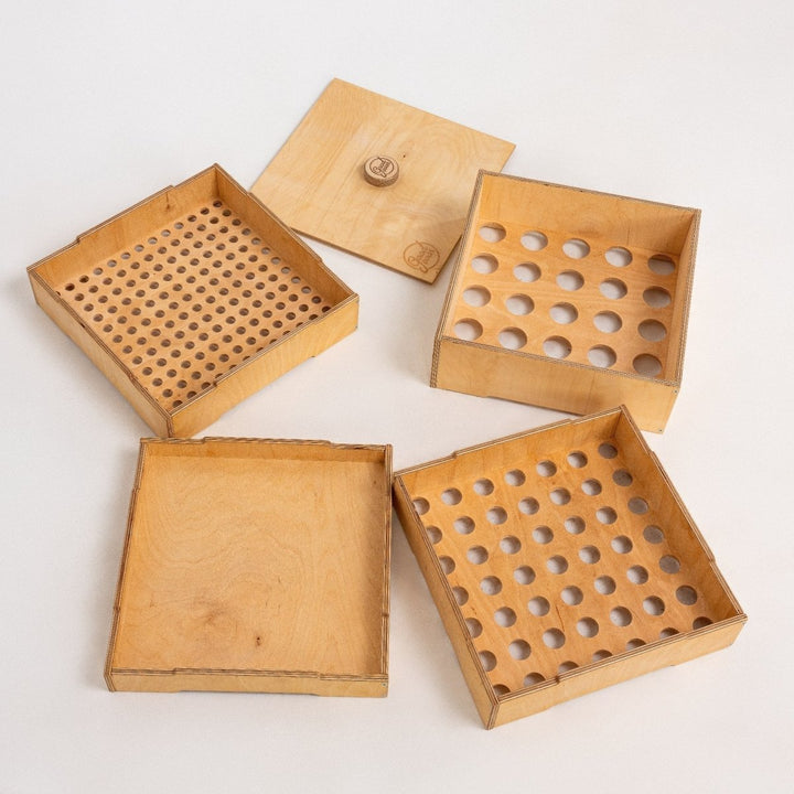 Aufbewahrungs und Sortierbox aus Holz für LEGO - Goodevas Schweiz