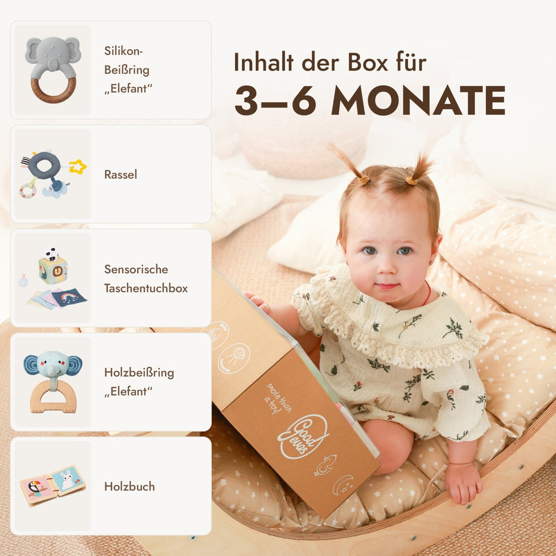 BabyBox – Spielsets für das erste Lebensjahr (0–12 Monate) - Goodevas Schweiz