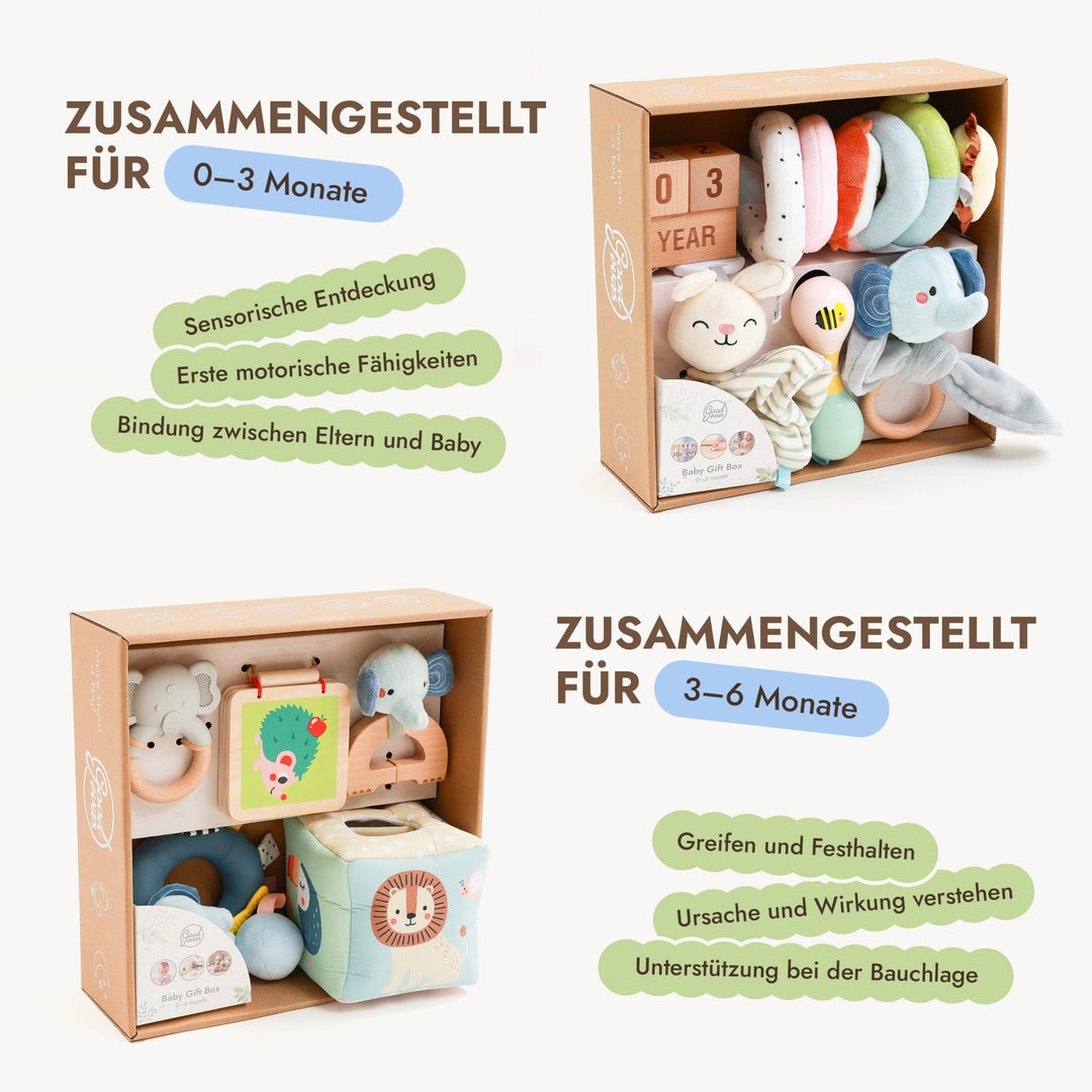 BabyBox – Spielsets für das erste Lebensjahr (0–12 Monate) - Goodevas Schweiz