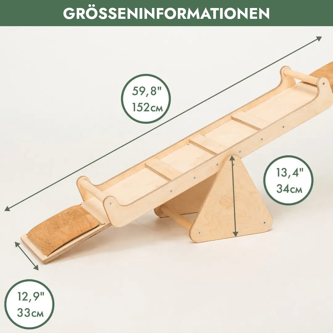 Holz - Wippe für Kleinkinder - Goodevas Schweiz