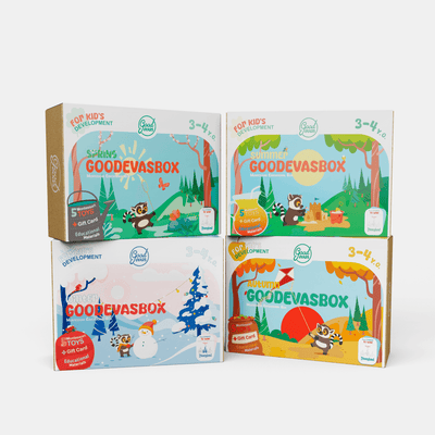 Jahresabo für Spielsets (1–2 Jahre) — 4 Sets pro Jahr — GoodevasBox