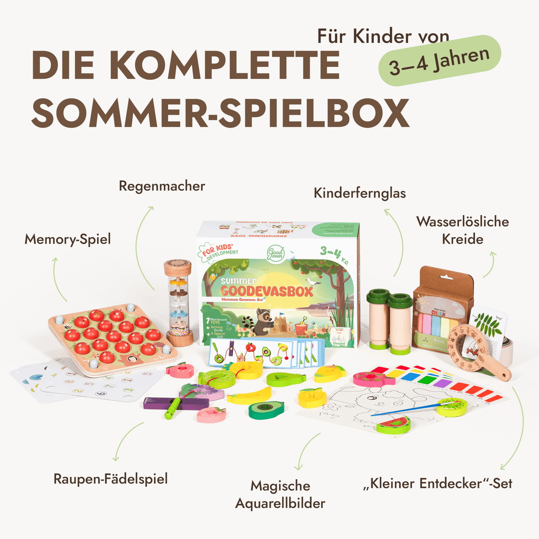 Sommer-Spielset (3–4 Jahre) — GoodevasBox - Goodevas Schweiz