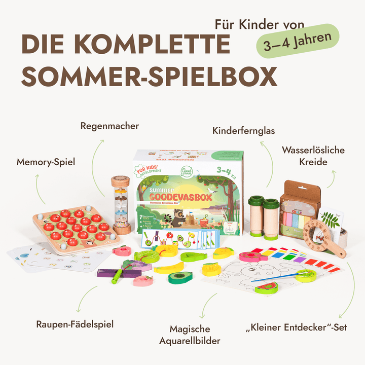 Sommer-Spielset (3–4 Jahre) — GoodevasBox - Goodevas Schweiz