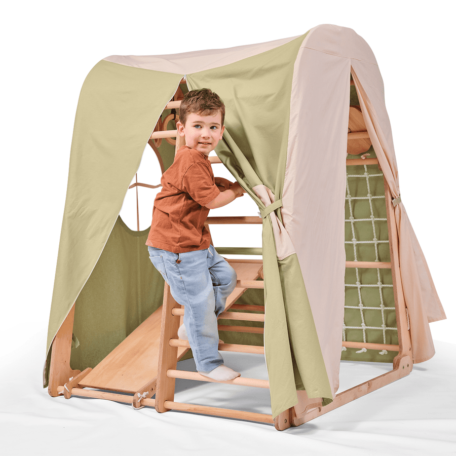 Spielzelt - Abdeckung für Indoor - Holzspielplatz - Goodevas Schweiz
