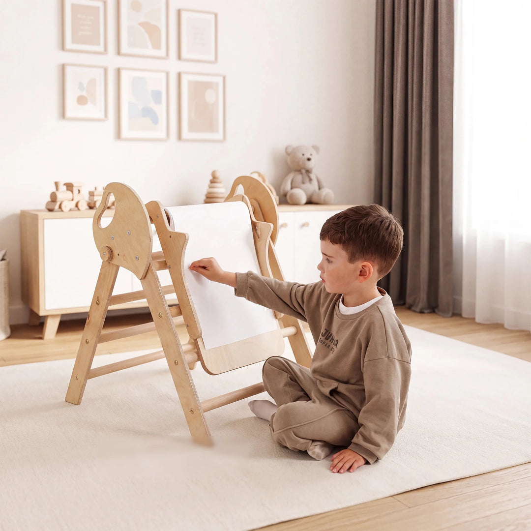 Staffelei mit Kinderstuhl – Perfekt für Indoor Klettergerüst - Goodevas Schweiz