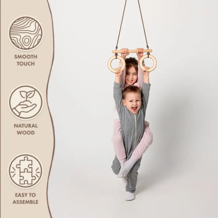 Trapez mit Ringen für Kinder